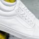 Shop Classic Vans Old Skool Skater True White Style! | How to Skateboard: A Beginner's Guide to Your First Board & Tricks