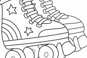 Fun Roller Skate Coloring Page: Printable Skate Designs! | How to Skateboard: A Beginner's Guide to Your First Board & Tricks