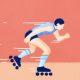 Retro Roller Skate GIF Fun: Animated Wheels! | How to Skateboard: A Beginner's Guide to Your First Board & Tricks
