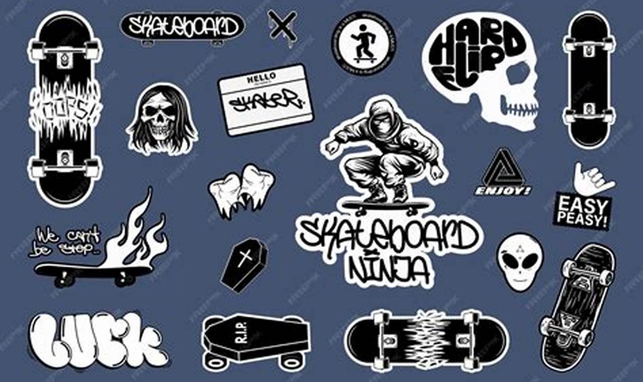 Skate in Style: Cool Skater Stickers for Your Gear! | How to Skateboard: A Beginner's Guide to Your First Board & Tricks