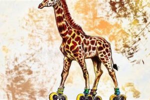 Roll into Fun: Giraffe on Roller Skates Adventures! | How to Skateboard: A Beginner's Guide to Your First Board & Tricks
