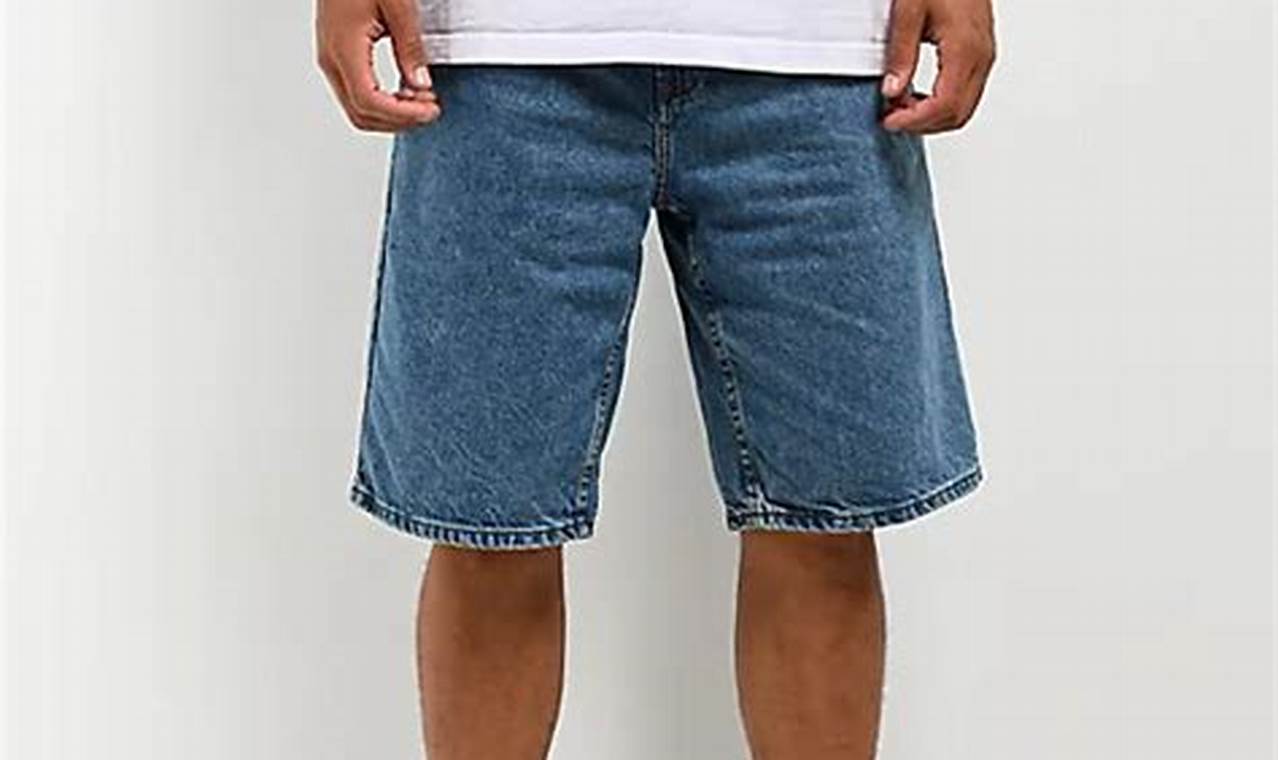 Empyre Blake Skate Shorts: Loose Fit Blue Wash Denim | How to Skateboard: A Beginner's Guide to Your First Board & Tricks